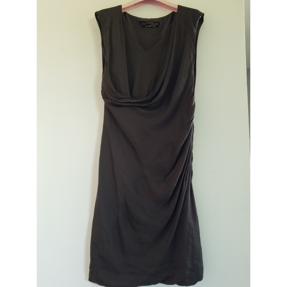 Pre-owned ALLSAINTS SLEEVELESS  RUCHED DRESS - Picture 2 of 12